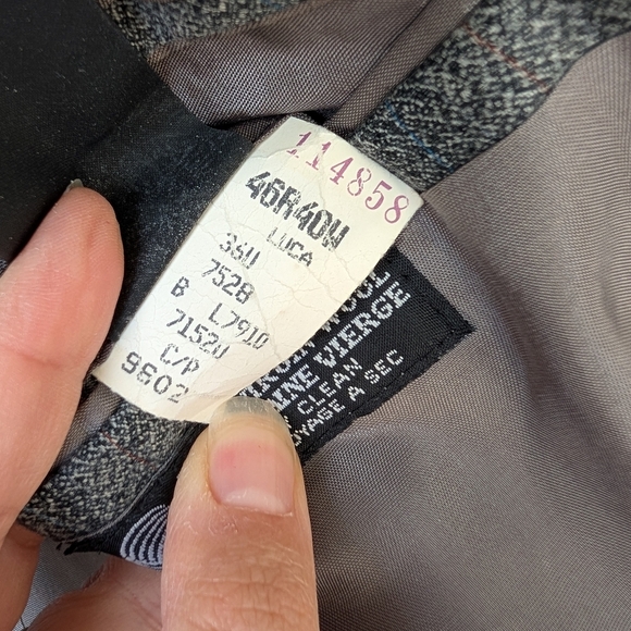 Vintage Leishman 100% pure virgin wool made in canada size 46 blazer - Picture 12 of 14
